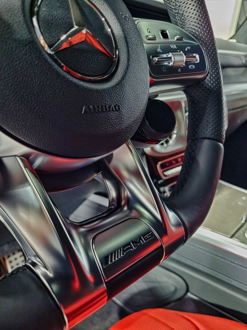 Mercedes G63 AMG kormány belső tér